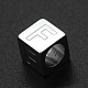 Европейские бусины из нержавеющей стали 201 STAS-N090-LA062-F-1