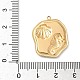 Подвески из нержавеющей стали 304 из эпоксидной смолы с натуральными ракушками и пайетками внутри STAS-L026-17G-N04-3
