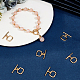 10 комплект латунных застежек-тоглов KK-BBC0015-84-4