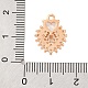 Латунные микропаве прозрачные подвески с фианитом KK-C076-17G-3