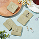Мешочки из микрофибры с клапаном для украшений ABAG-WH0038-44-4