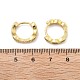 Серьги-кольца из латуни с микро-паве из фианита EJEW-K083-34G-B-4