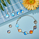 Светящиеся стеклянные кабошоны GLAA-SC0001-05-10mm-3
