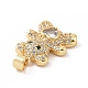 Латунные микро проложить кубического циркония подвески KK-C012-04G-08-3