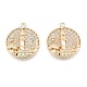 Латунные микропаве прозрачные подвески с фианитом KK-N216-566LG-2