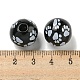 Набивные деревянные европейские бусины WOOD-G022-09D-3