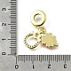 Европейские подвески с паве из латуни KK-Q066-04G-3