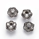 6 -petal тибетский стиль сплава цветок крышки шарика TIBE-S220-B-RS-1