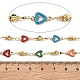 Латунные сердечные цепи KK-D368-03G-I-2