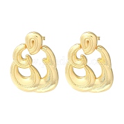 Серьги-гвоздики с подвеской из латуни EJEW-M230-06G