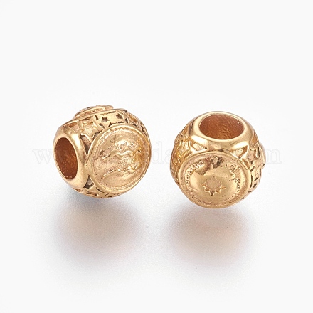 Европейские бусины из хирургической нержавеющей стали 316 STAS-P212-18G-06-1