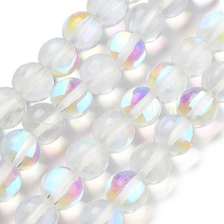 Прозрачные стеклянные бусины GLAA-B022-8mm-14-1