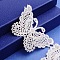 Lace Trim Nylon String Threads for Jewelry Making, Butterfly, White, 2 inch(50mm), 15yards/roll(13.716m/roll)
