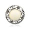 Antique Silver Tone Alloy Synthetic Turquoise Multi-Strand Links, Flat Round, Beige, 33x9mm, Hole: 1mm