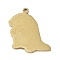 201 Stainless Steel Pendants, Pangolin Charm, Golden, 24.5x23.5x1.5mm, Hole: 1mm