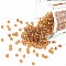 (Repacking Service Available) 12/0 Glass Seed Beads, Silver Lined Round Hole, Round, Gooldenrod, 2mm, Hole: 1mm, about 12G/bag