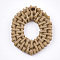 Resin Pendants, Imitation Woven Rattan Pattern, Hexagon, Camel, 27x22x4mm, Hole: 2mm
