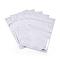 PET & PE Zip Lock Bags, Resealable Aluminum Foil Food Storage Bags, Rectangle, Silver, 19.6x13.9cm, Inner Measure: 16x12.4cm
