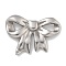 Anti-Tarnish 304 Stainless Steel Connector Charms, Bowknot Links, Stainless Steel Color, 23x31x4mm, Hole: 4x6mm
