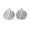 Non-Tarnish 304 Stainless Steel Pendants, Leaf, Stainless Steel Color, 33x31x2mm, Hole: 1.8mm