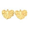 Ion Plating(IP) 304 Stainless Steel Pendants, Heart Charm, Real 18K Gold Plated, 26x30x2mm, Hole: 2mm