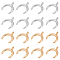 304 Stainless Steel Pendants, Double Horn/Crescent Moon, Golden & Stainless Steel Color, 16.5x14.5x2mm, Hole: 2.3mm, 2 colors, 10pcs/color, 20pcs/box