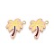 Alloy Enamel Pendants, Coconut Tree Charm, Golden, Champagne Yellow, 23.5~24x21.5x1.5mm, Hole: 2mm