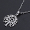 Non-Tarnish 201 Stainless Steel Pendant Necklaces, with Cable Chains and Lobster Claw Clasps, Tree, Stainless Steel Color, 17.7 inch(45cm), 1.5mm