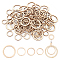 OLYCRAFT 120Pcs 4 Size Natural Wood Linking Rings Wood Earring Blanks 16/19/20/30mm Inner Diameter Undyed Wood Pendants Unfinished Wooden Slices Circle Macrame Rings for Jewelry Making DIY Crafts