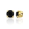 Preciosa® MAXIMA Crystal in Sew-On Cup, Czech Crystal, 719 35 012 Chaton(Round), Golden, 23980 Jet, SS12(3~3.2mm)