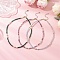 White Jade and Amethyst Necklaces, with Shell Pearl Bead, Mixed Color, 16.81 inch(42.7cm), 3pcs/set