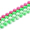 Handmade Brass Ball Chains, Soldered, with Spool, Colorful, 3mm, 32.8 Feet(10m)/roll