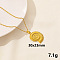 Stainless Steel Shell Pendant Necklaces, Cable Chain Necklaces