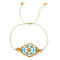 Bohemian Style Miyuki Beaded Flower Bracelet BFF Gift
