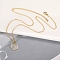 304 Stainless Steel Mustard Seed Faith Pendant Necklaces, with Resin, Real 18K Gold Plated, Heart, 15.51 inch(39.4cm)