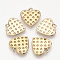 Eco-Friendly Alloy Pendant Rhinestone Settings, Heart, Light Gold, 18x17x2mm, Hole: 2mm