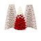 3D Christmas Tree DIY Candle Two Parts Silicone Molds, for Xmas Tree Scented Candle Making, Bisque, Assembled: 7x6.7x10.8cm, Inner Diameter: 5.6x9.5cm