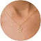 Brass Pendant Necklaces for Women, Golden, Leaf, 17.72 inch(45cm)