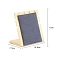 Microfiber Necklaces Display Rack, Jewelry Stands For Hanging Necklaces, with Bamboo, Rectangle, Gray, 75x108x120mm
