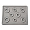 Flocking Plastic Bead Design Boards, Bracelet Design Board, with Graduated Measurements, DIY Beading Jewelry Making Tray, Dark Gray, 34.7x25.7x1.65cm