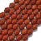 Natural Red Jasper Beads Strands, Bell, with Seed Beads, 11x10mm, Hole: 1.4mm, about 31pcs/strand, 15.35''(39cm)