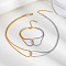 Stainless Steel Snake Chain Bracelets & Necklaces Sets for Women, Golden & Stainless Steel Color