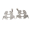 Non-Tarnish 201 Stainless Steel Pendants, Crab Charm, Stainless Steel Color, 22x31x1.4mm, Hole: 6x3.3mm