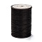 Round Waxed Polyester Thread String, Micro Macrame Cord, Twisted Cord, for Leather Sewing Stitching, Dark Coffee, 0.45mm, about 174.97 yards(160m)/roll