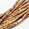 Natural Picture Jasper Column Beads Strands, 13~14x4~5mm, Hole: 1mm, about 29pcs/strand, 15.7 inch