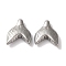 Non-Tarnish 304 Stainless Steel Beads, Fishtail, Stainless Steel Color, 15x13x5mm, Hole: 1.6mm
