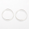Brass Linking Rings, Lead Free & Nickel Free, Ring, Platinum, 25x1mm