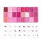 600G 24 Colors Glass Seed Beads, Round, Mixed Color, 12/0, 1.5~2.5x1.5~2mm, Hole: 0.5~1mm, 25g/color