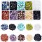 NBEADS 1 Box Natural Chip Gemstone Beads Undrilled, 10 Colors No Hole Rock Stone Beads Irregular Shaped Stone Loose Beads for Jewelry Making Craft Gift, 0.04~0.16
