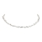 Electroplated Synthetic Non-magnetic Hematite Beads Necklaces, with 304 Stainless Steel Toggle Clasps, 15.94 inch(40.5cm)